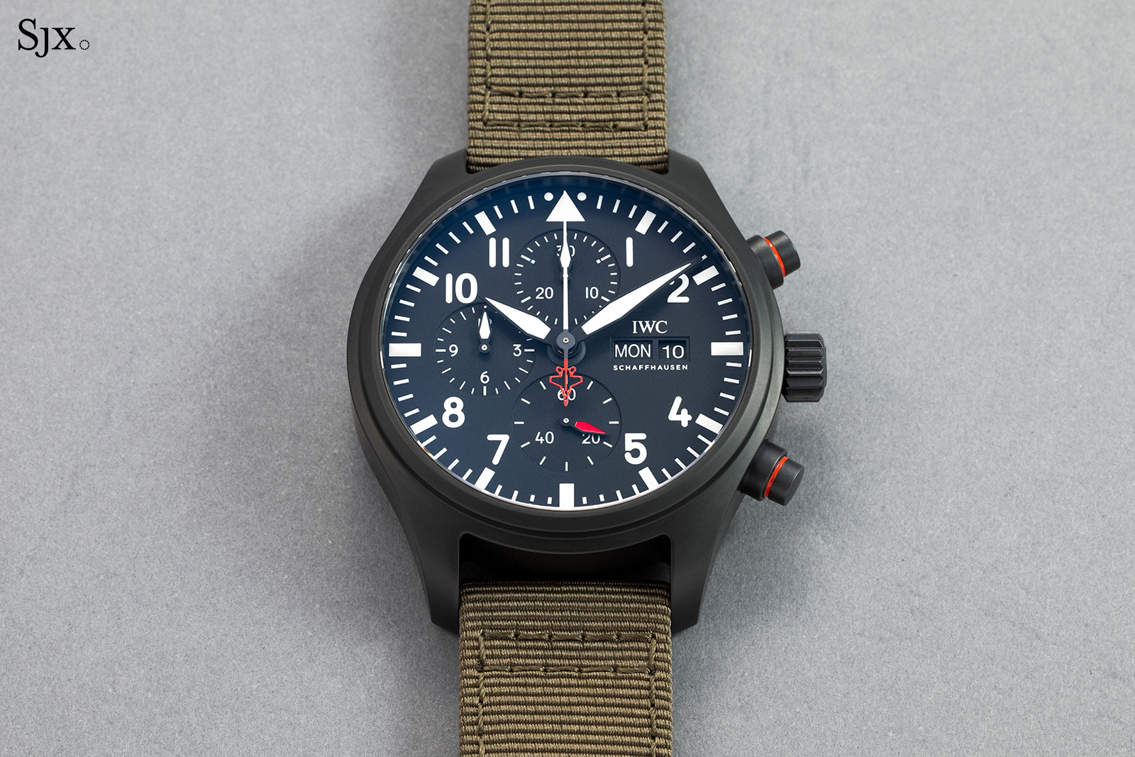 Hands On IWC Pilot s Watch Chronograph Top Gun SFTI SJX Watches