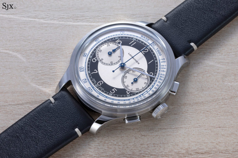 Up Close: Longines Heritage Classic Chronograph âTuxedoâ | SJX Watches