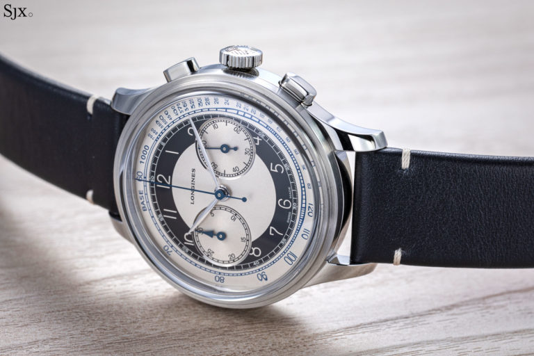 Up Close: Longines Heritage Classic Chronograph âTuxedoâ | SJX Watches