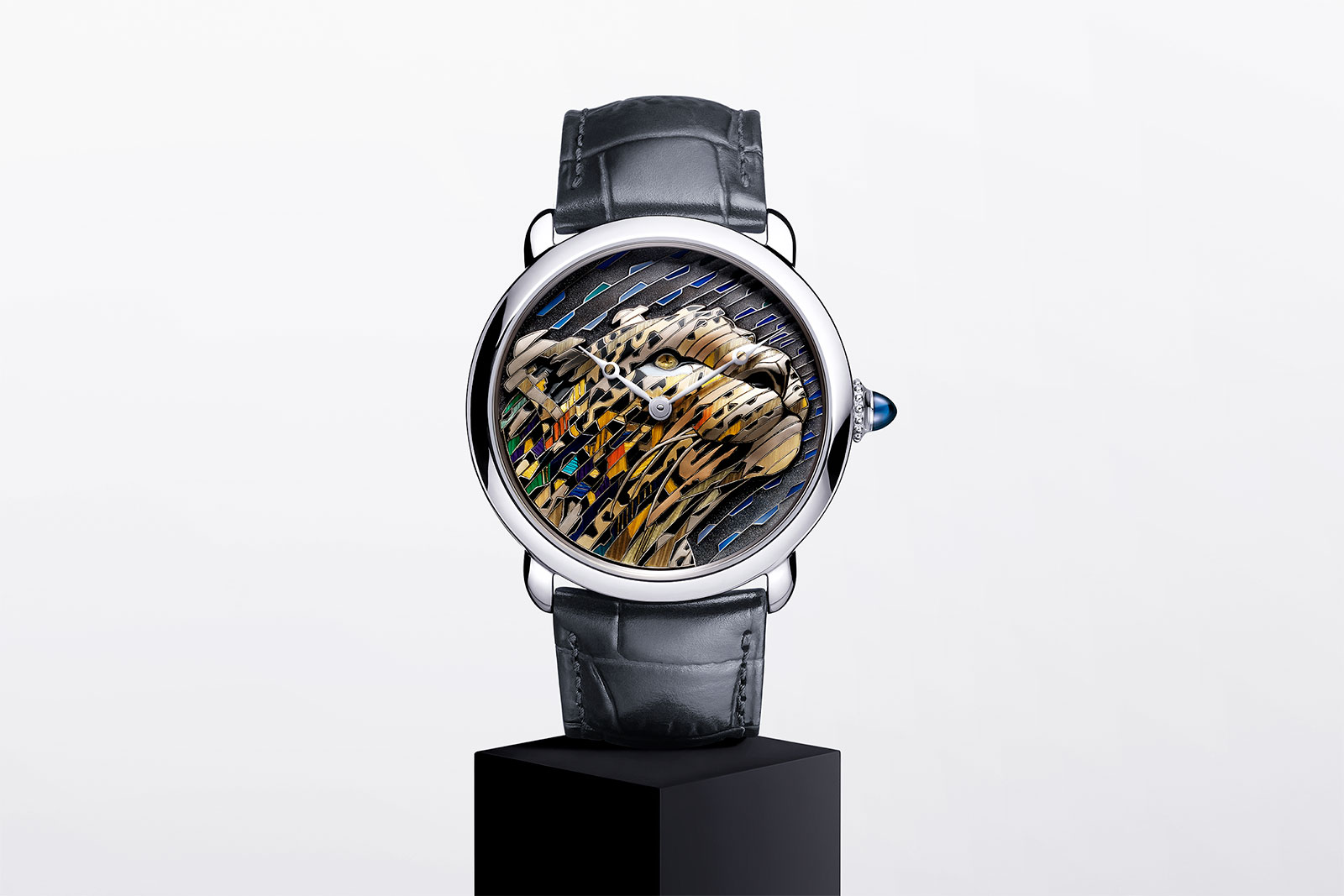 Cartier Introduces the M tiers d Art Straw and Gold Marquetry Panther