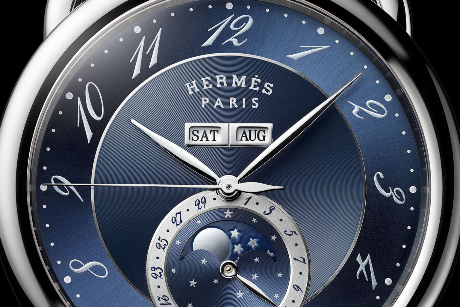 Hermès Introduces the Arceau Grande Lune in Blue | SJX Watches