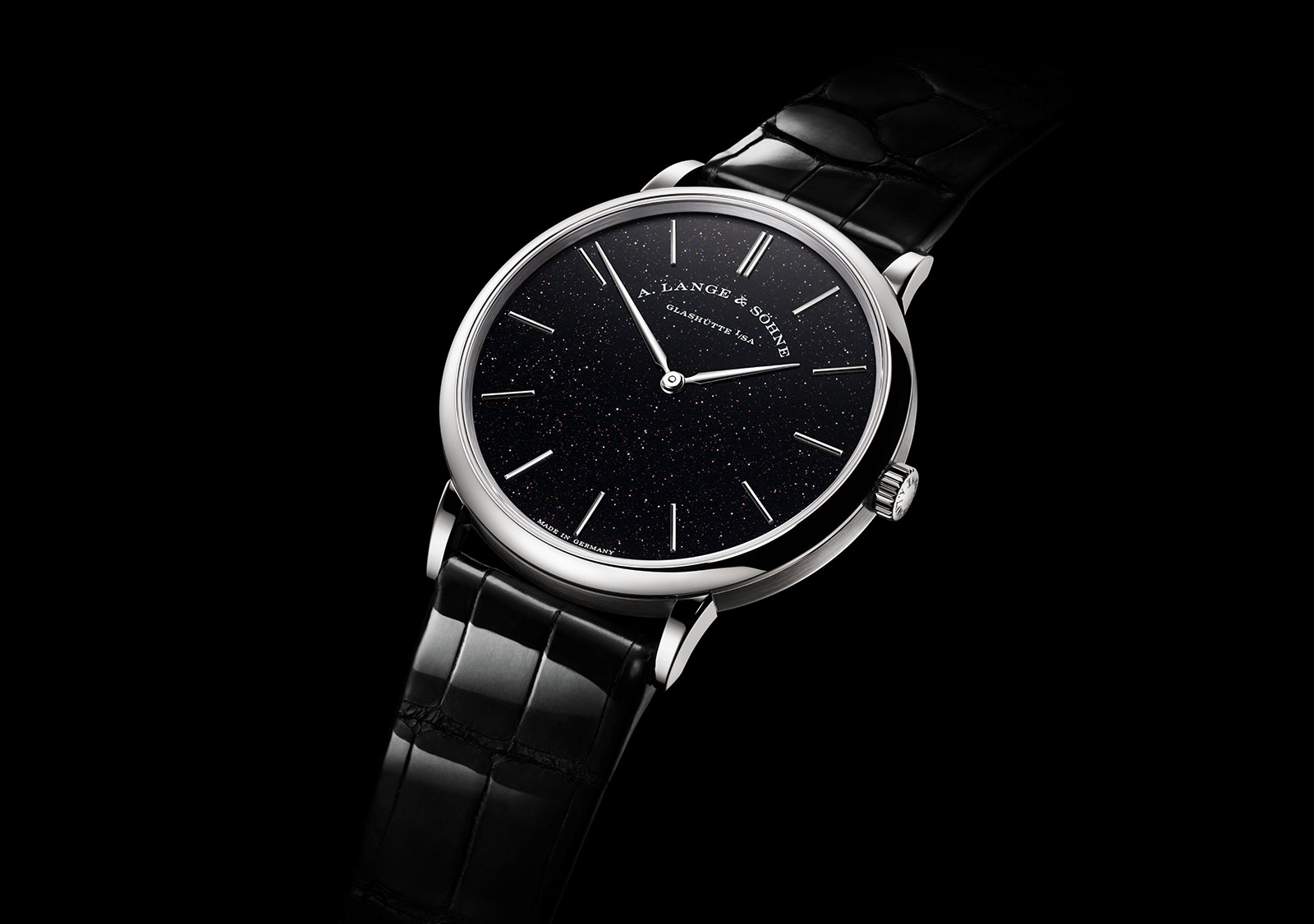 A. Lange Sohne Introduces the Saxonia Thin Black Gold Flux SJX Watches