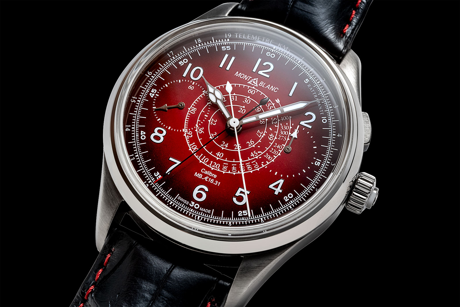 Montblanc Introduces the 1858 Split Second Chronograph in Smoked Red SJX Watches