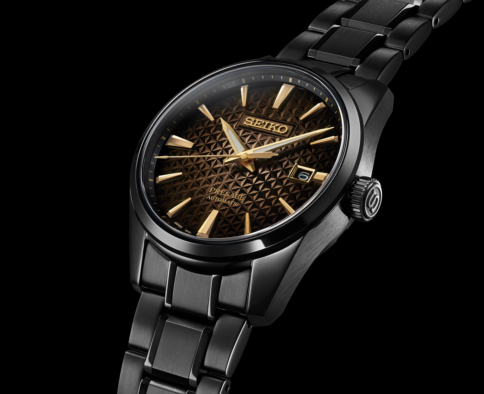 Seiko Unveils the Black and Gold Presage 140th Anniversary Edition