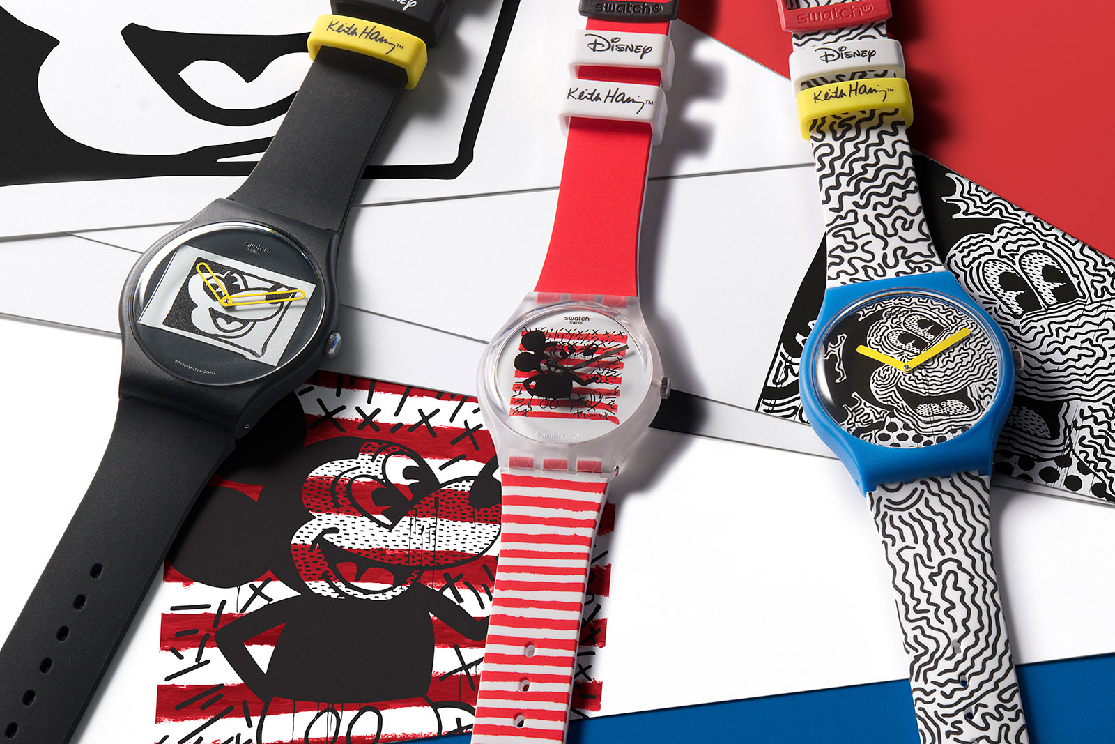 Swatch Introduces Disney Mickey x Keith Haring Collection SJX Watches