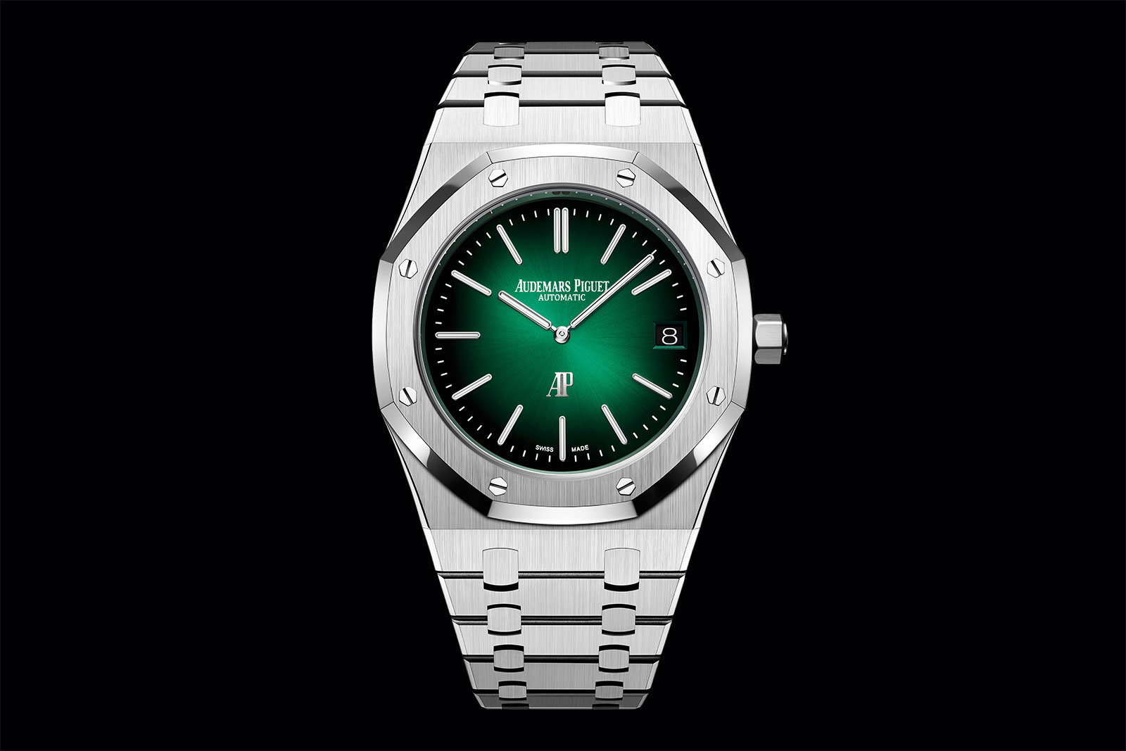 Sitcom eer straffen Audemars Piguet Introduces Royal Oak “Jumbo” in Platinum and Green | SJX  Watches