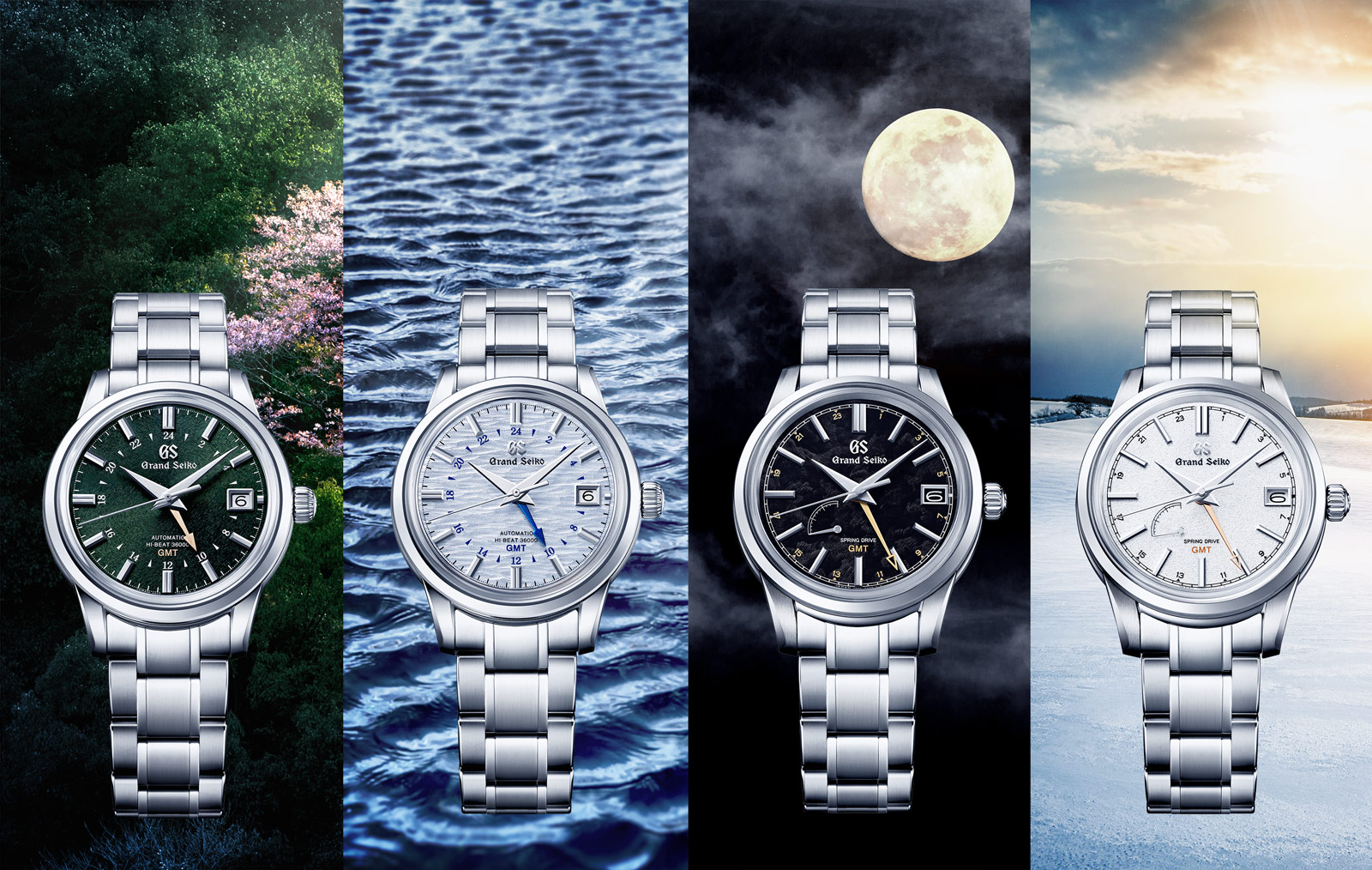 Grand Seiko Debuts the GMT Seasons Collection SJX Watches