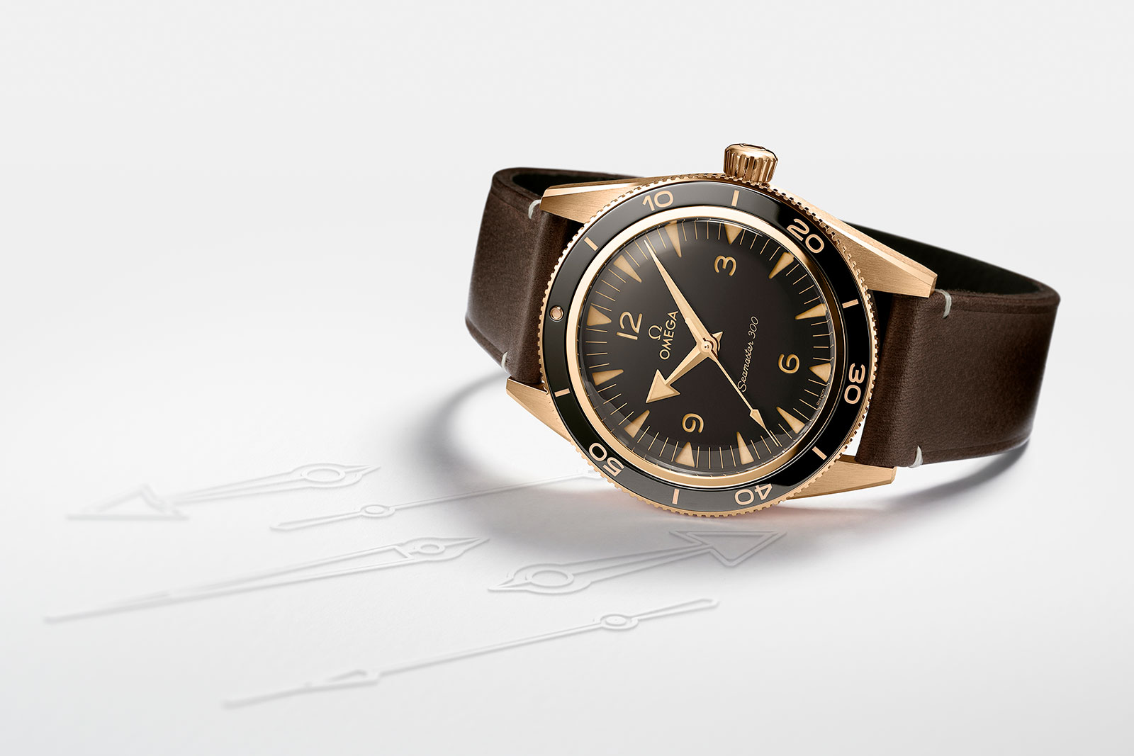 omega seamaster 300 18k gold