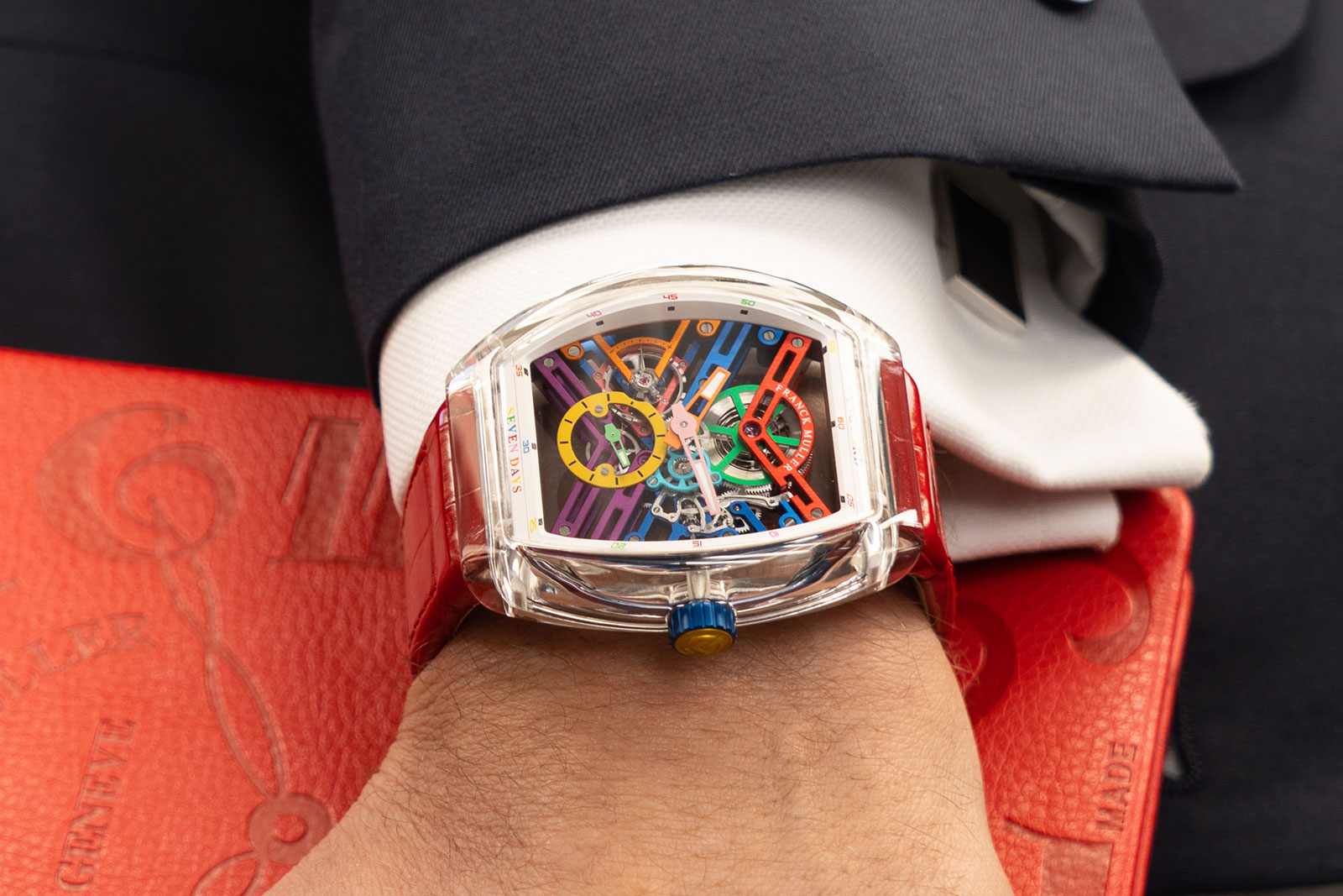 Franck muller skeleton tourbillon sale