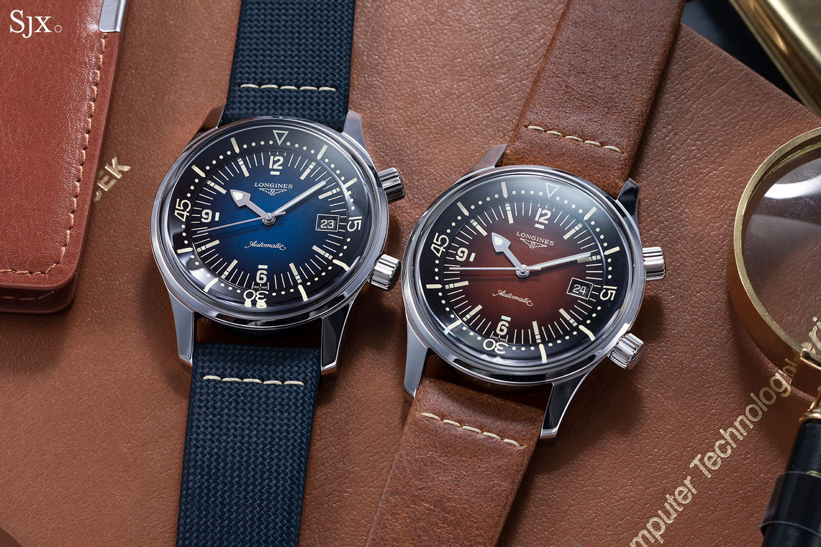 Quick Take Longines Legend Diver Watch in Gradient Blue and Brown SJX Watches