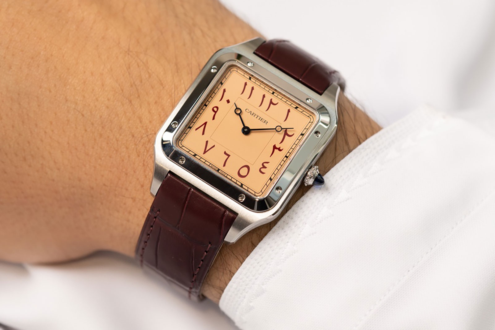 WGSA0029 Cartier Santos Square Yellow Gold | Essential Watches