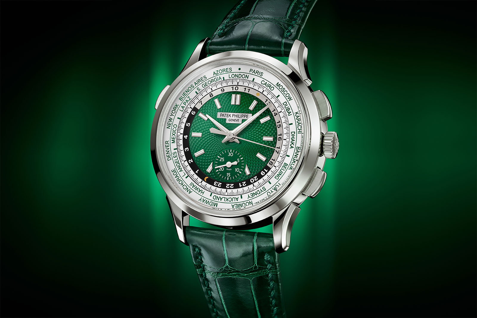 Green emerald set Patek Philippe Nautilus 