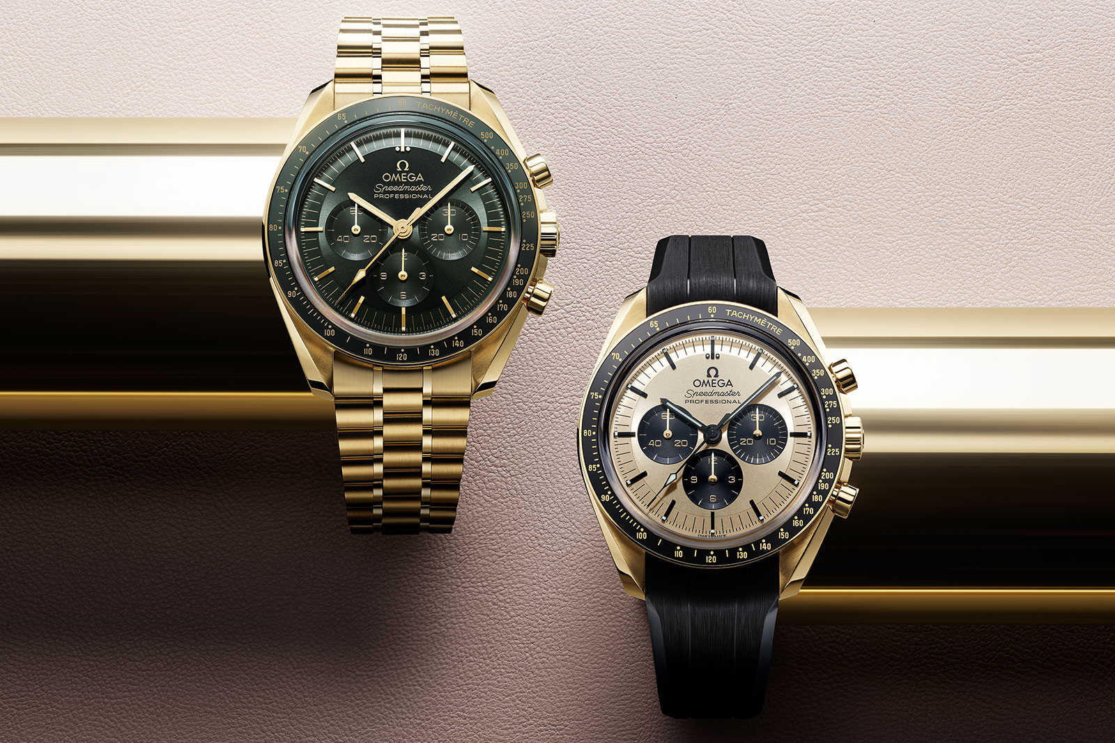 Omega Introduces the Speedmaster Moonwatch in Moonshine Gold | SJX