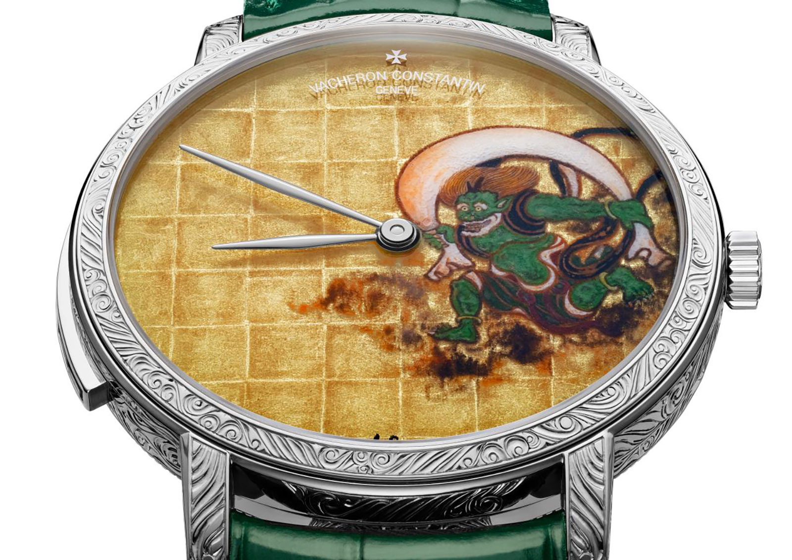 Japanese Deities in Miniature Enamel on Vacheron Constantin s Les