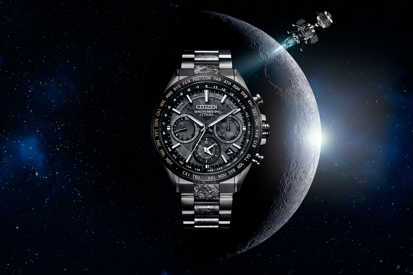 Citizen satellite wave outlet gps super titanium