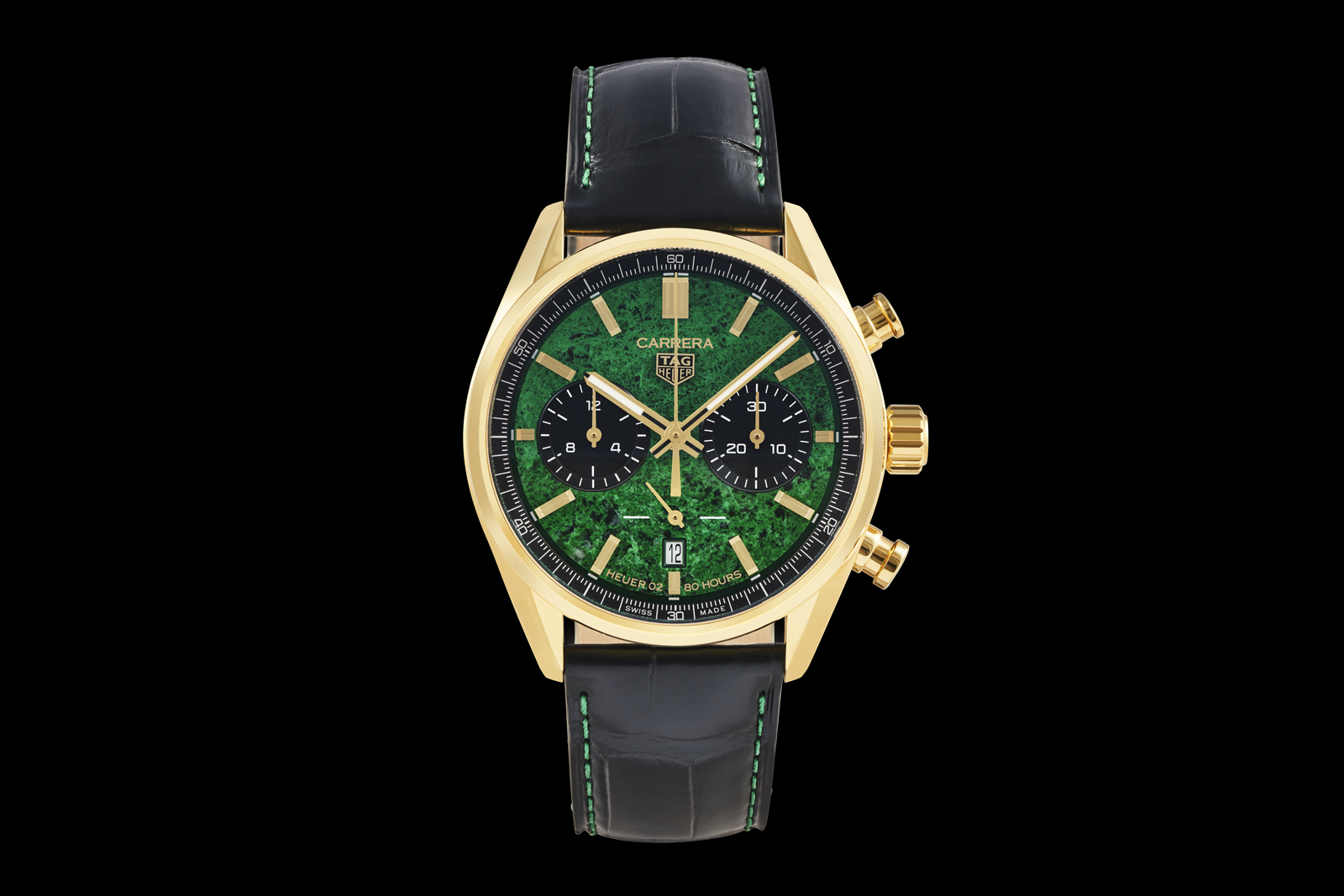 TAG Heuer Introduces the Carrera “Cortina Watch” with a Green Gemstone Dial  | SJX Watches