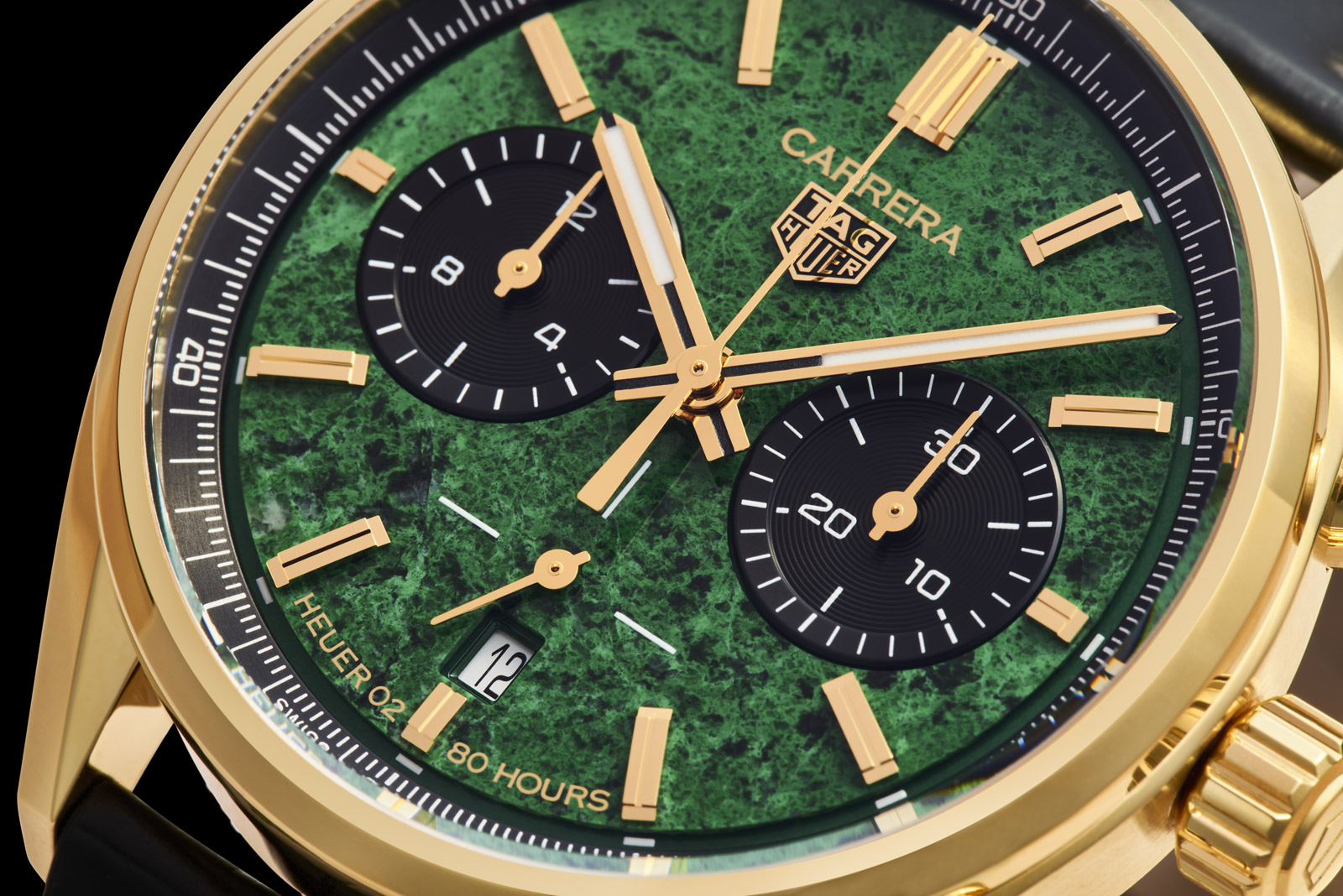 Green face tag heuer watch sale