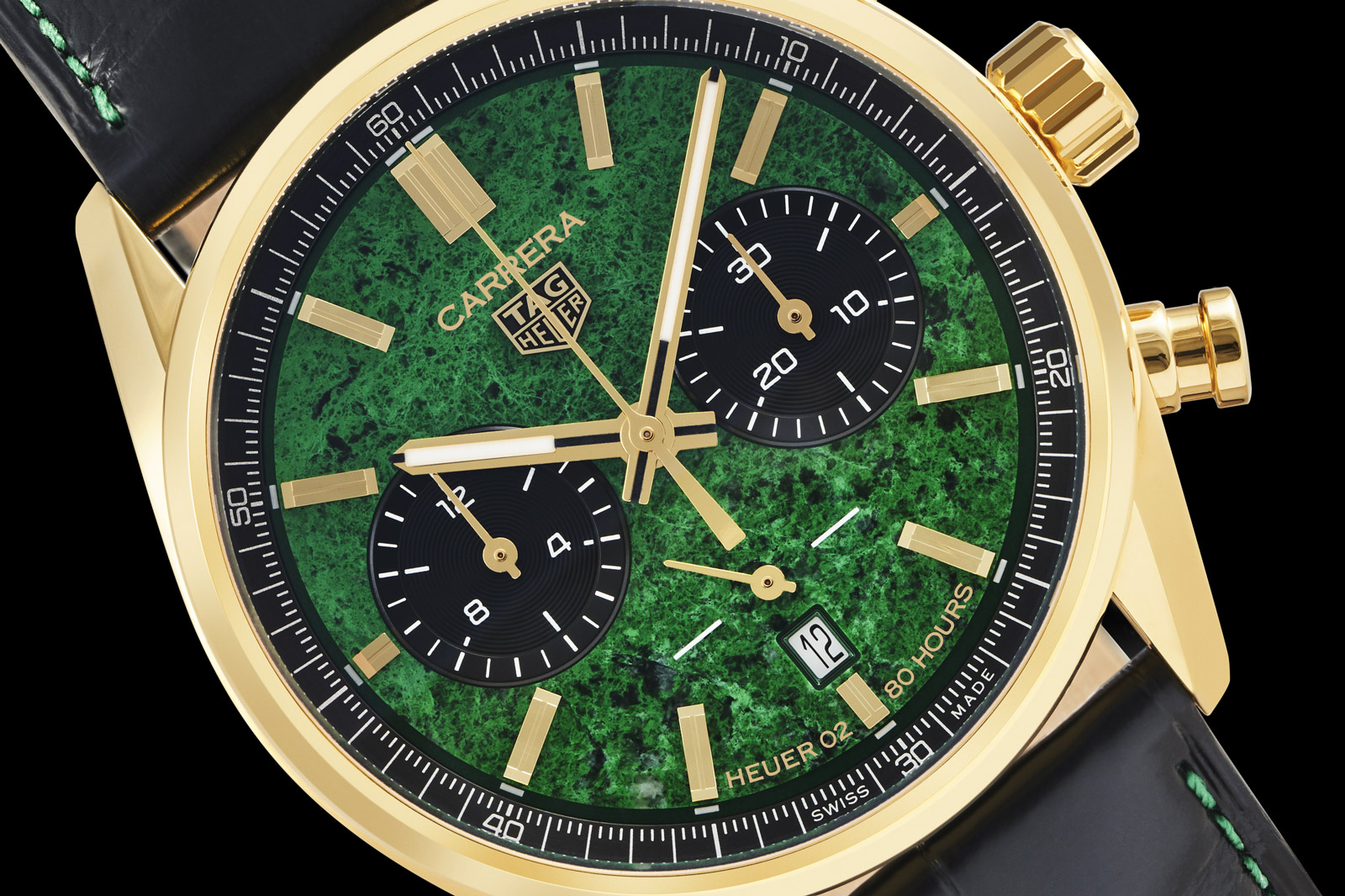 TAG Heuer Introduces the Carrera Cortina Watch with a Green