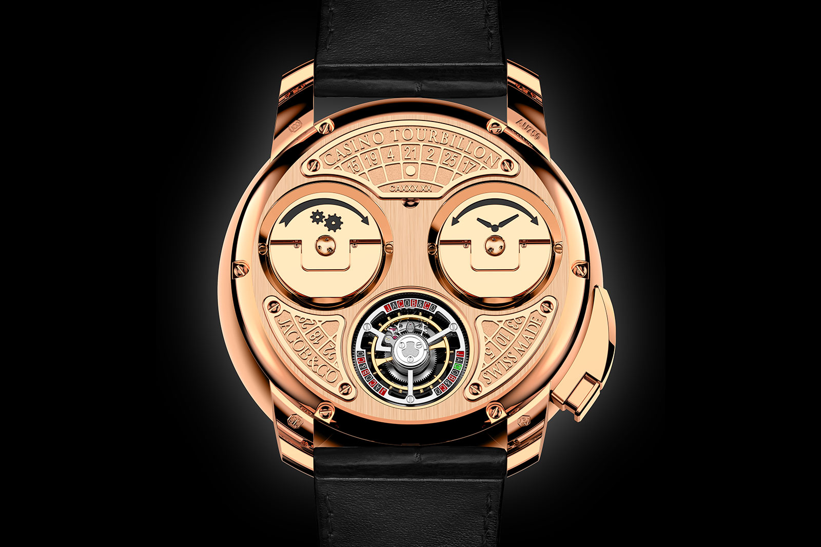 Jacob & Co Upgraded Version Pindu Russian Roulette Celestial Series Quartz  Watch Men's Astronomical Casino Las Vegas Men's Watch