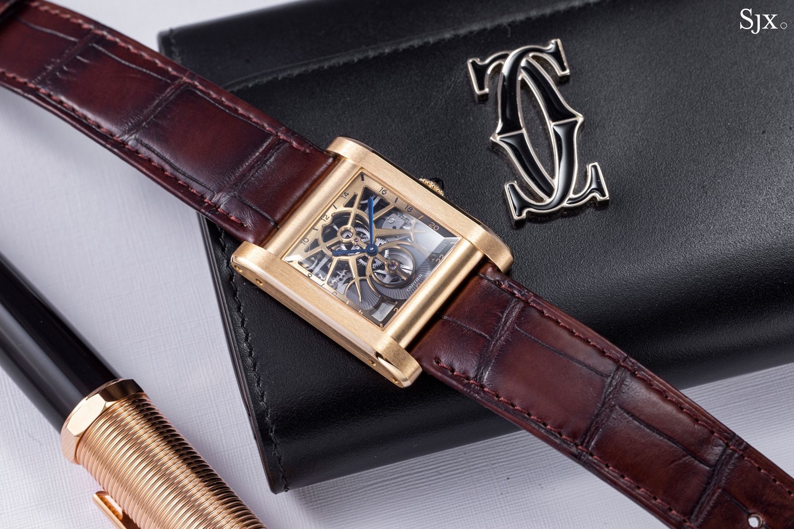 Cartier tank skeleton hotsell