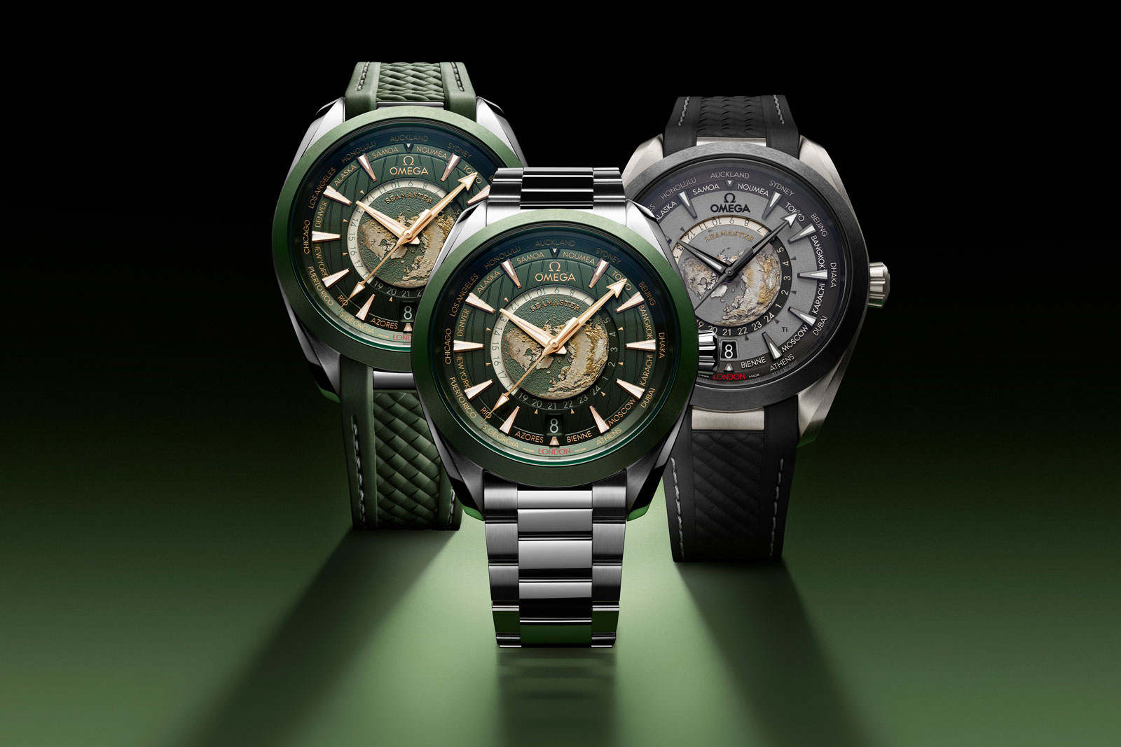 Omega Debuts New Models of the Seamaster Aqua Terra Worldtimer SJX Watches