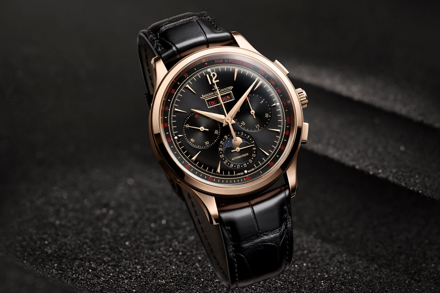 The JaegerLeCoultre Master Control Chronograph Calendar, Now in Red