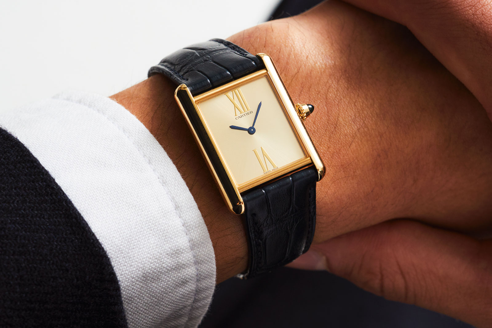 A Minimalist, All-Gold Cartier Tank LC for Watches of Switzerland | SJX ...