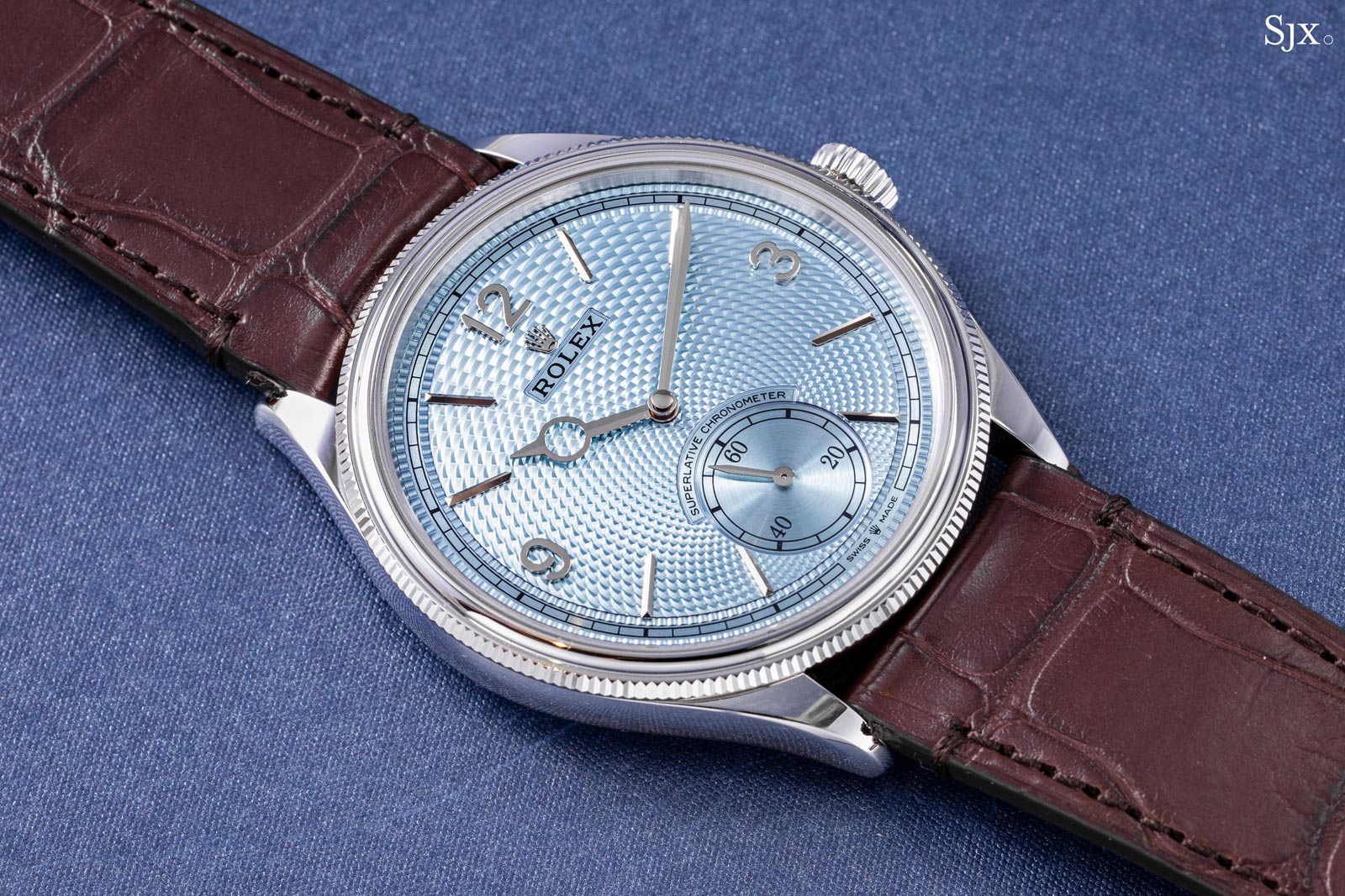 Hands On: Rolex Perpetual 1908 in Platinum “Ice Blue” | SJX Watches